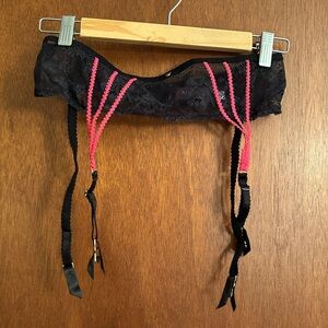 Adore Me Black Lace garter